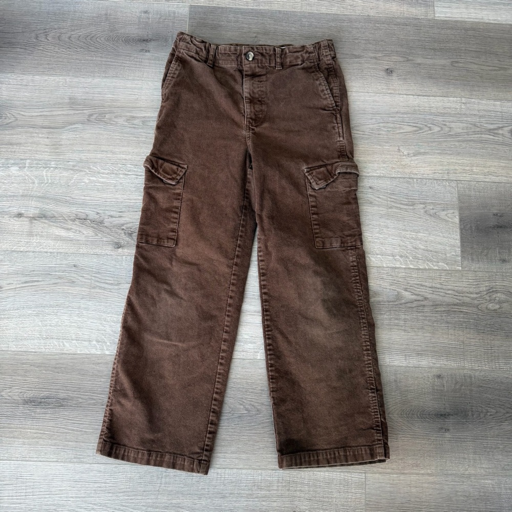 3/27$ Old Navy Brown Kids Baggy Cargo Corduroy Pants size 10